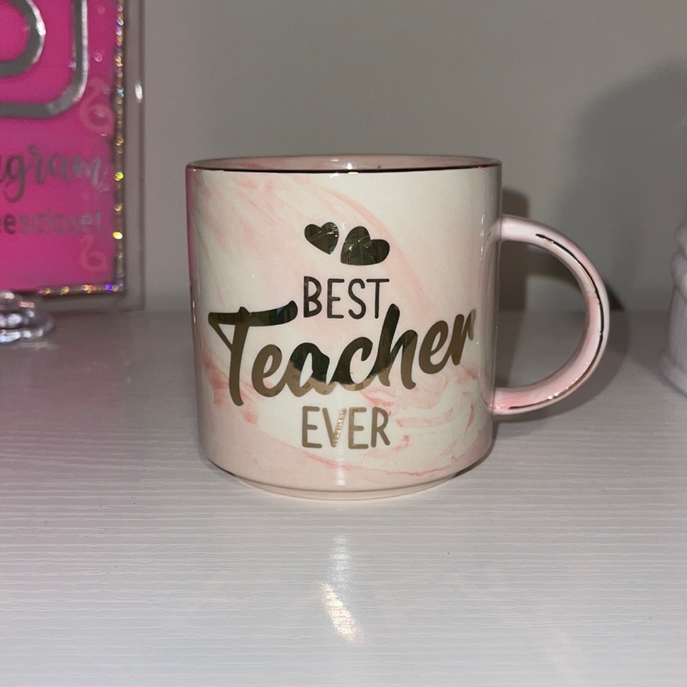 PINK “BEST TEACHER EVER” MUG